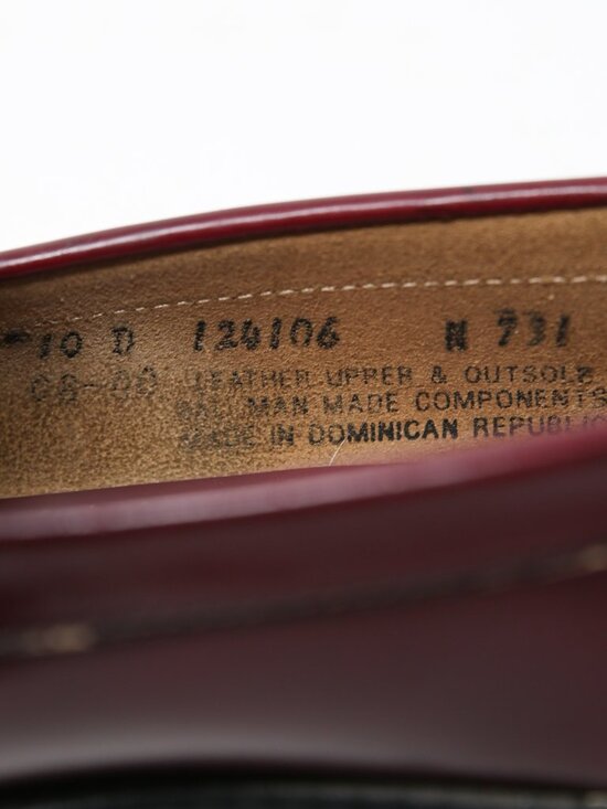 GH Bass Weejuns Penny Loafers Mens 10 D Larson Burgundy Leather 124106 Nice EUC main image 8